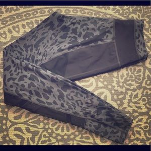 Lululemon Just Breathe Cheetah Print Mesh Leggings